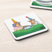 ハッピーバースデーおもしろいユーモアコースター コースター (左側)