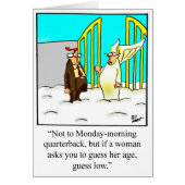 ハッピーバースデーおもしろいユーモア用グリーティングカード (正面)