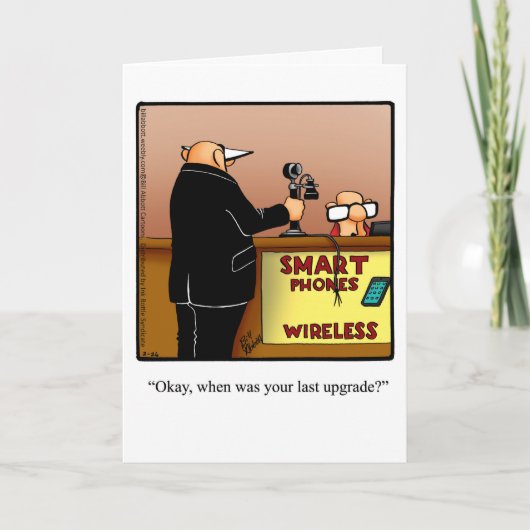 ハッピーバースデーおもしろいユーモア用グリーティングカード カード (正面)