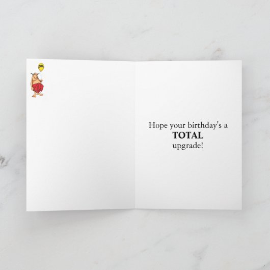 ハッピーバースデーおもしろいユーモア用グリーティングカード カード (内部)