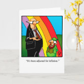 ハッピーバースデーおもしろいユーモア用グリーティングカード カード (黄色い花)