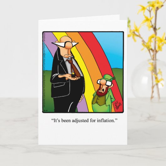 ハッピーバースデーおもしろいユーモア用グリーティングカード カード (黄色い花)