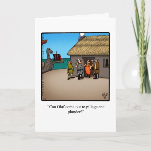 ハッピーバースデーおもしろいユーモア用グリーティングカード カード (正面)