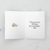 ハッピーバースデーおもしろいユーモア用グリーティングカード カード (内部)