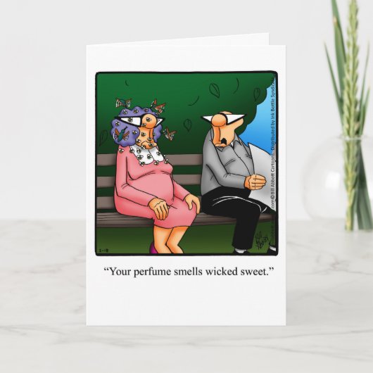 ハッピーバースデーおもしろいユーモア用グリーティングカード カード (正面)