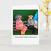 ハッピーバースデーおもしろいユーモア用グリーティングカード カード (黄色い花)