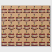 ハッピーバースデーおもしろいラクメル ラッピングペーパー (フラット)