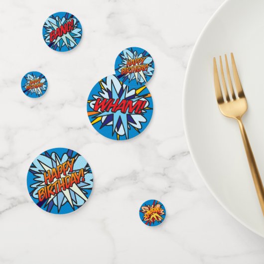 ハッピーバースデーおもしろいレトロ漫画帳 コンフェッティ (グループ)