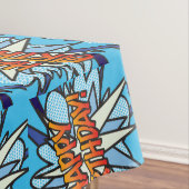 ハッピーバースデーおもしろいレトロ漫画帳 テーブルクロス (インサイチュ)