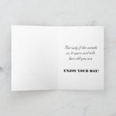 ハッピーバースデーおもしろい侮辱 カード (内部)