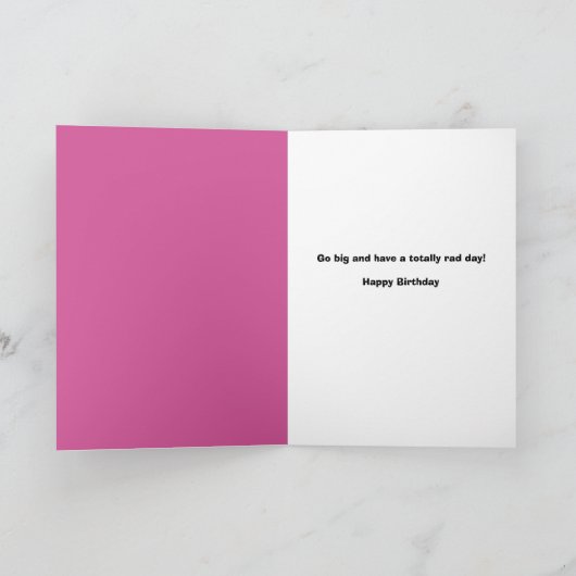 ハッピーバースデーおもしろい女性が大髪のユーモアをいじめる シーズンカード (内部)