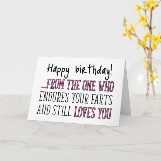 ハッピーバースデーおもしろい彼のために，ファルト誕生日 カード (黄色い花)