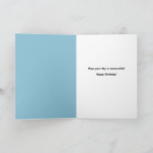 ハッピーバースデーおもしろい忘れ深い大統領のユーモア シーズンカード (内部)