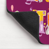 ハッピーバースデーおもしろい猫好きデイお祝い マウスパッド (コーナー)