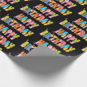 ハッピーバースデーおもしろい猫好きデイお祝い ラッピングペーパー (角)