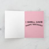 ハッピーバースデーおもしろい豚ピグレートカード シーズンカード (内部)