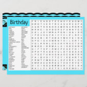 ハッピーバースデーおもしろい遊カード 案内状 (正面/裏面)