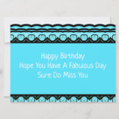 ハッピーバースデーおもしろい遊カード 案内状 (裏面)