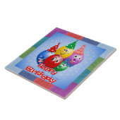 ハッピーバースデーおもしろい風船 タイル (側面)