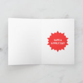 ハッピーバースデーおもしろい65番目のマイルストーパーソナライズされたン カード (内部)