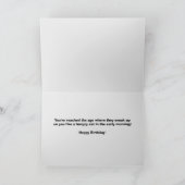 ハッピーバースデーおもしろい・キャット・イン・ユア・顔 シーズンカード (内部)