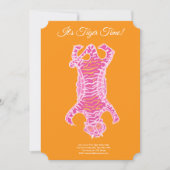 ハッピーバースデーおよび/またはカクテルピンクトラガー 招待状 (正面)