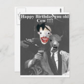 ハッピーバースデーお前は牛だ! ポストカード (正面/裏面)