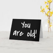 ハッピーバースデーお前は黒パーソナライズされた カード (黄色い花)