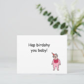 ハッピーバースデーお前ビッグベビー! ポストカード (スタンド正面)
