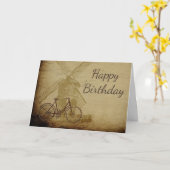 ハッピーバースデーお気に入りのなオランダ人のおもしろい カード (黄色い花)