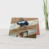 ハッピーバースデーお気に入りのママKid (ヤギ付) カード (正面)