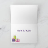 ハッピーバースデーお気に入りの対人 カード (内部)