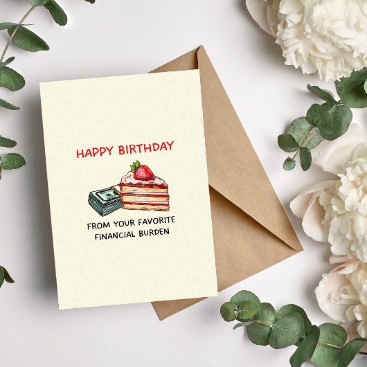 ハッピーバースデーお気に入りの金 シーズンカード