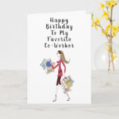 ハッピーバースデーお気に入りの*共同作業者» カード (黄色い花)