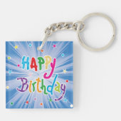 ハッピーバースデーお祝いキーチェーン キーホルダー (裏面)