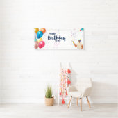 ハッピーバースデーお祝いバナー 横断幕 (インサイチュ)