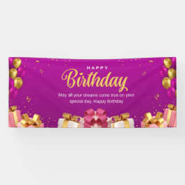 ハッピーバースデーお祝いバナー 横断幕
