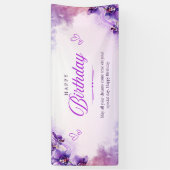 ハッピーバースデーお祝いバナー 横断幕 (縦)