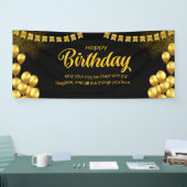 ハッピーバースデーお祝いバナー 横断幕 (トレードショー)