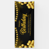 ハッピーバースデーお祝いバナー 横断幕 (縦)