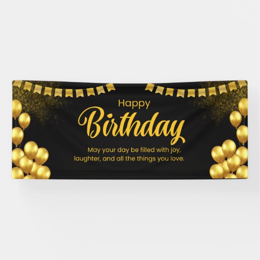 ハッピーバースデーお祝いバナー 横断幕 (横)