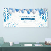 ハッピーバースデーお祝いバナー 横断幕 (トレードショー)