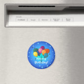 ハッピーバースデーお祝いバルーン マグネット (インサイチュ (食洗機))