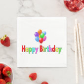 ハッピーバースデーお祝いパーティー スタンダードランチョンナプキン (インサイチュ)