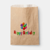 ハッピーバースデーお祝いパーティー フェイバーバッグ (正面)