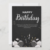 ハッピーバースデーお祝い招待状 招待状 (正面)