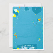 ハッピーバースデーお祝い招待状 招待状 (裏面)