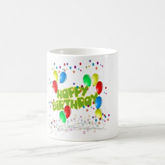 ハッピーバースデーお祝い コーヒーマグカップ (中央)