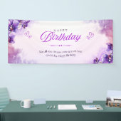 ハッピーバースデーお祝い バナー 横断幕 (トレードショー)