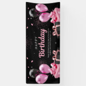 ハッピーバースデーお祝い バナー 横断幕 (縦)